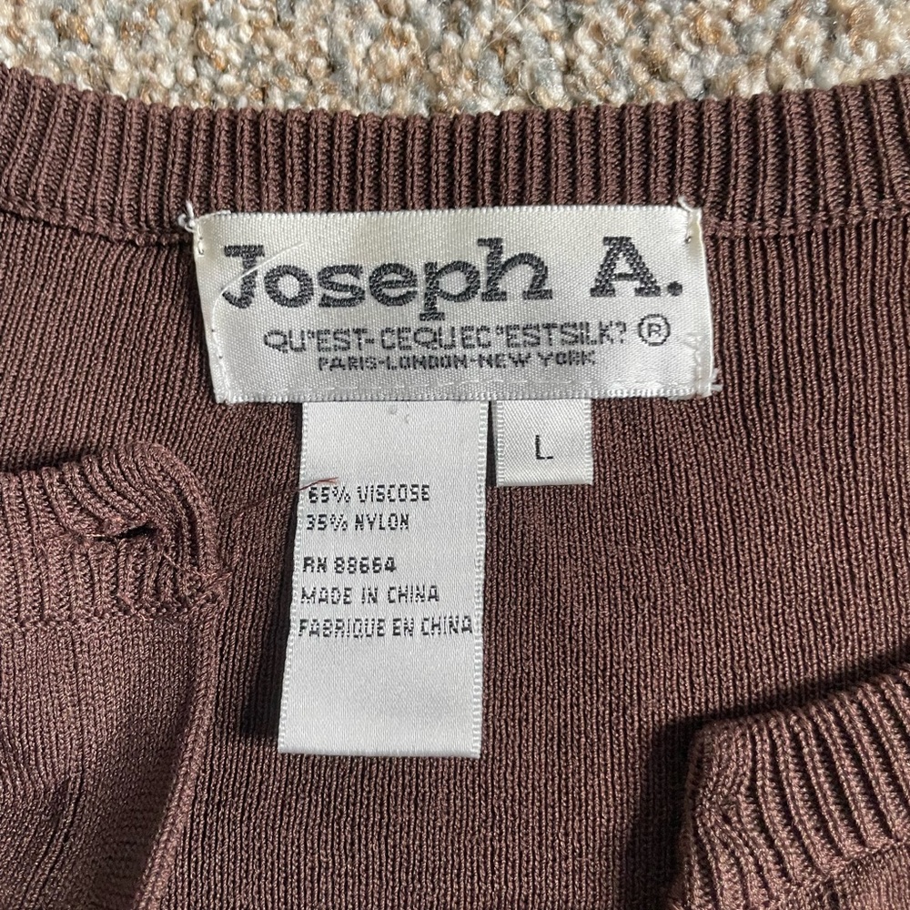brown cardigan